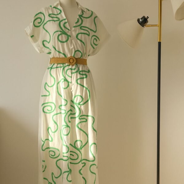 Vestido Blanco Bordado
