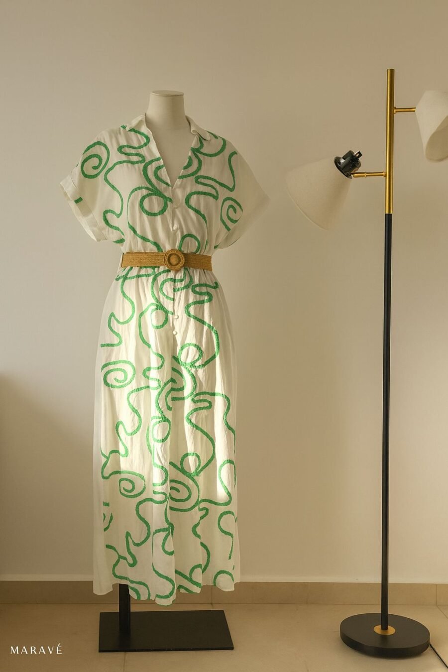 Vestido Blanco Bordado