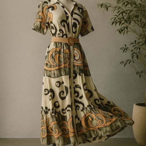Vestido Largo Estampado