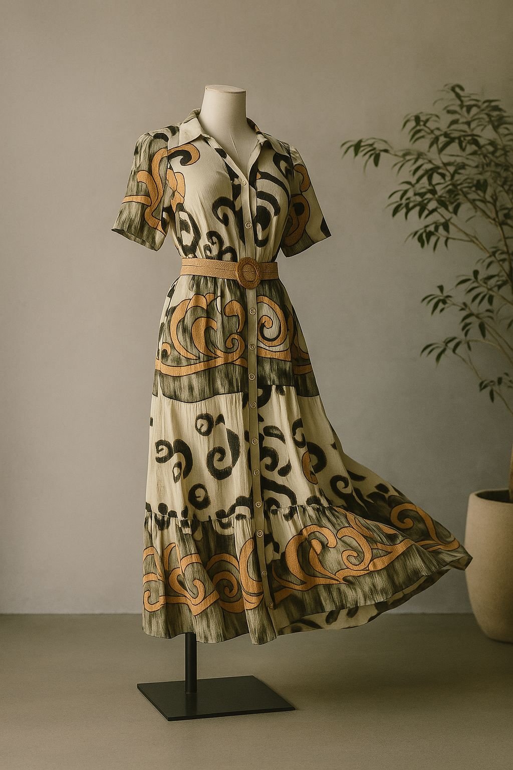 Vestido Largo Estampado